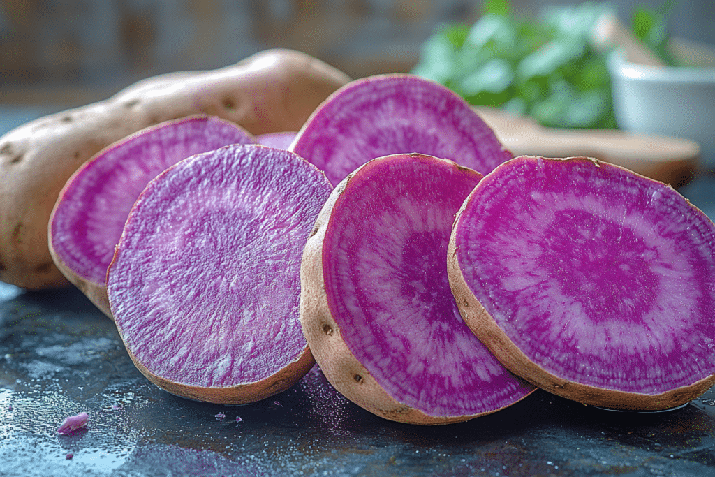 Purple sweet potatoes