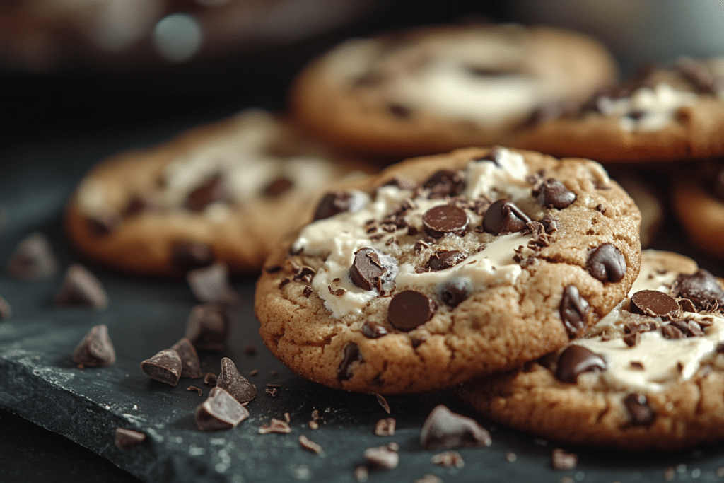 Chocolate chip cheesecake cookies