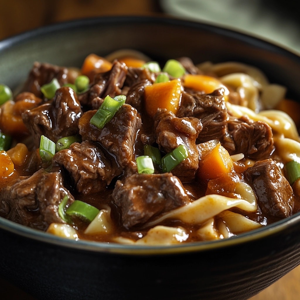 Slow Cooker Beef and Noodles