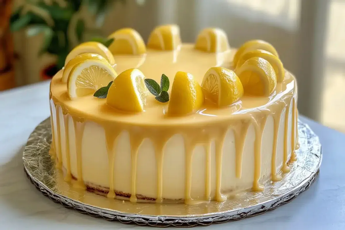 Lemon glazed cake recipe